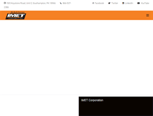 Tablet Screenshot of imetcorporation.com